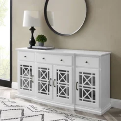 Selma Transitional 3 Tiered Ornate Fretwork Door Sideboard - Saracina Home -Baxton Home Shop GUEST cdf6c707 00c3 48fa a445 4ef1444609de