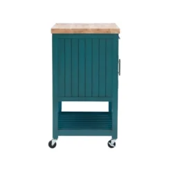 Abigail Kitchen Cart Teal - Powell Company -Baxton Home Shop GUEST ce225501 2fcb 4511 93ae 96aab4b2a677