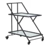 Industrial Metal Bar Cart Black - Olivia & May -Baxton Home Shop GUEST ce2ea4c4 7446 4924 a27c db68342531c3