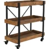 Riley 3-Tier Bar Cart - Adore Décor -Baxton Home Shop GUEST ce661893 895a 41de 9cc4 2f5b1ea2ace9