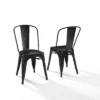Set Of 2 17" Amelia Metal Chair Matte Black - Crosley -Baxton Home Shop GUEST ce7f5025 4196 435f ab26 1a5ac2299326
