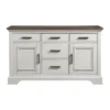 Drake Server Rustic White/French Oak - Intercon -Baxton Home Shop GUEST ced34ad1 28f7 466c a097 525de110c27f