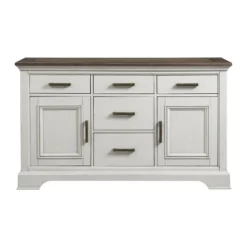 Drake Server Rustic White/French Oak - Intercon
