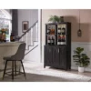 Home Source Home Bar Cabinet Rotating Wine Rack -Baxton Home Shop GUEST cf81fcf5 e7e6 40c2 97de 3224eaeb7b8f