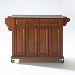 Full Size Stainless Steel Top Kitchen Cart - Crosley -Baxton Home Shop GUEST cfac73c6 6a3f 40f8 b5cd 3920e223d96c