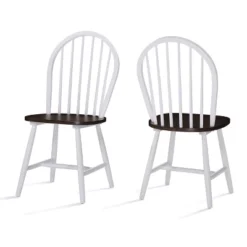 Set Of 2 Declan Farmhouse High Back Dining Chair - Christopher Knight Home -Baxton Home Shop GUEST cfc3d3ec 2f6a 4ac6 9ada b96170e2668e