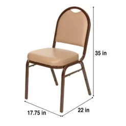 2pk Premium Vinyl Upholstered Stack Chair - Hampden Furnishings -Baxton Home Shop GUEST d0c8669e 266e 497d 95e5 68c096e38e1e