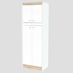 4 Doors Kitchen Storage Cabinet White/Oak - Inval 16 4 Doors Kitchen Storage Cabinet White/Oak - Inval -Baxton Home Shop GUEST d0da46bf 83eb 4030 bf39 36fd979dd345