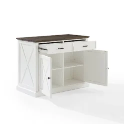 Clifton Kitchen Island Distressed White/Brown - Crosley -Baxton Home Shop GUEST d0e63742 e754 4916 b2fe 5b270454663f