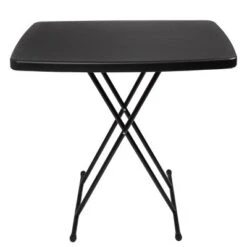 Folding Table Set - Set Of 2 Lightweight Portable Tables - Small Plastic Desk For Camping, Playing Cards, Crafting, And More By Everyday Home (Black) -Baxton Home Shop GUEST d1a60895 1889 4e41 8255 ea0ba6aff028