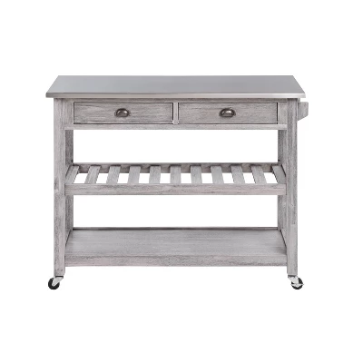 Sonoma Kitchen Cart With Stainless Steel Top - Boraam 5 Sonoma Kitchen Cart With Stainless Steel Top - Boraam - Image 3