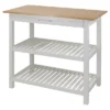 Kitchen Island With Two Shelves - Flora Home -Baxton Home Shop GUEST d3a594b7 61d3 48f1 b572 57440b3ed0a6