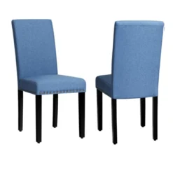 Tangkula 2-Piece Upholstered Linen Fabric Dining Chairs With High Backrest & Padded Seat -Baxton Home Shop GUEST d3a7aeed 7b1a 49c0 b9cf 063bb20c8285