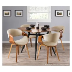 Curvo Mid-Century Modern Dining Accent Chair - LumiSource -Baxton Home Shop GUEST d3cf35f4 6ecd 4c1f 8219 a090464814cb