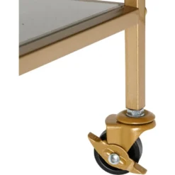 Honey-Can-Do 3 Tier Bar Cart Gold/White -Baxton Home Shop GUEST d43fc21c e2b3 47aa bb2f 5b9cc87cdd61