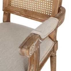 Set Of 6 Maria French Country Wood And Cane Upholstered Dining Chairs - Christopher Knight Home -Baxton Home Shop GUEST d4bb03d8 e942 4f20 a33d 0c1a69f89216