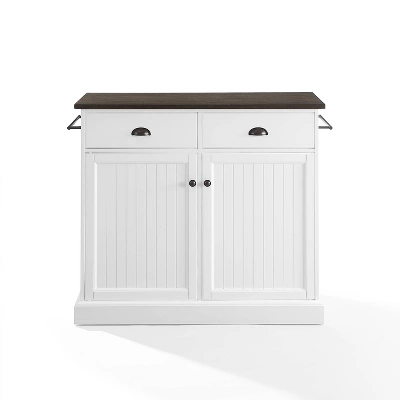 Shoreline Kitchen Island White/Dark Brown - Crosley 7 Shoreline Kitchen Island White/Dark Brown - Crosley - Image 5