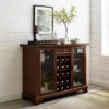 Lafayette Sliding Top Bar Cabinet Mahogany - Crosley
