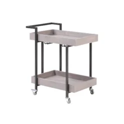 Ventner 2 Shelf Serving Cart - HOMES: Inside + Out -Baxton Home Shop GUEST d64a900a 2259 4ae9 89b6 5b6795c0e114