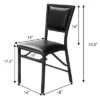 Costway Set Of 2 Metal Folding Chair Dining Chairs Home Restaurant Furniture Portable Black 2 Costway Set Of 2 Metal Folding Chair Dining Chairs Home Restaurant Furniture Portable Black -Baxton Home Shop GUEST d6519a38 dec7 42a2 8f67 29c88dce589f