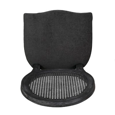 2pk Aquilla French Country Wood And Cane Upholstered Dining Chairs - Christopher Knight Home 7 2pk Aquilla French Country Wood And Cane Upholstered Dining Chairs - Christopher Knight Home - Image 5