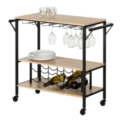 Munich Bar Cart With Wine Rack - South Shore -Baxton Home Shop GUEST d7c66c01 99a9 4458 9d38 8e508f6e2bb9