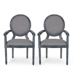 Set Of 2 Judith French Country Wood Upholstered Dining Chairs - Christopher Knight Home -Baxton Home Shop GUEST d88a5f21 1773 4085 bf32 5cd144aa5bc8
