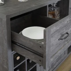 FC Design 52"W Sideboard Storage Cabinet With Wine Racks, Storage Cabinets, Drawer, Large Dining Server Cupboard Buffet Table 15 FC Design 52"W Sideboard Storage Cabinet With Wine Racks, Storage Cabinets, Drawer, Large Dining Server Cupboard Buffet Table -Baxton Home Shop GUEST d9a0058c 4a71 4ed9 9d6b 6d469463076d