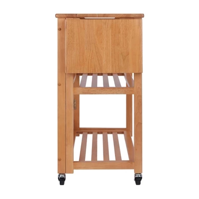 Foldable Cart Wood/Light Oak - Winsome 8 Foldable Cart Wood/Light Oak - Winsome - Image 6
