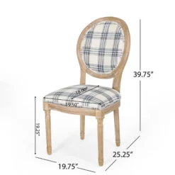 Set Of 2 Phinnaeus French Country Fabric Dining Chairs - Christopher Knight Home -Baxton Home Shop GUEST da403032 fb7f 412c b77c e4bcdec8d427