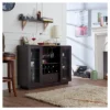 Candie Modern Multi-Storage Dining Buffet With Glass Cabinets Espresso - HOMES: Inside + Out -Baxton Home Shop GUEST dbfbecf7 156e 499a 84bf 810265be70ec