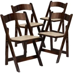 Emma And Oliver 4 Pack Wood Folding Chair With Vinyl Padded Seat -Baxton Home Shop GUEST dc110a62 f492 4bbc bc58 563349584012