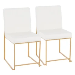 Set Of 2 High Back Fuji Contemporary Dining Chairs - LumiSource -Baxton Home Shop GUEST dc1a90d9 a018 4870 a912 763d451ed776