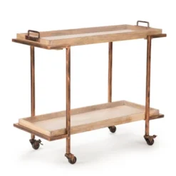 Conway Serving Cart Mango And Copper With Casters - Steve Silver -Baxton Home Shop GUEST dc8ba596 f619 40e9 adb7 06b9767434d2