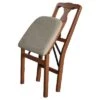 2pc Folding Chairs With Blush Fabric Seat Cherry - Stakmore -Baxton Home Shop GUEST dd483dc0 c714 4909 8a54 938f28f8602d