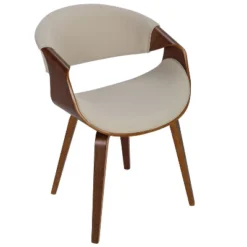 Curvo Mid-Century Modern Dining Accent Chair - LumiSource -Baxton Home Shop GUEST dd8be8d8 e382 471a 975a 3f256afe982e