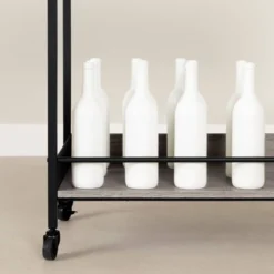 City Life Bar Cart With Wine Glass Rack - South Shore -Baxton Home Shop GUEST dd9a09f6 fcb7 4e87 9a25 bd5966f7bed8