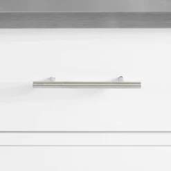 Savannah Stainless Steel Top Compact Kitchen Island Cart White - Crosley -Baxton Home Shop GUEST ddcf7576 e44a 44ec 9142 5bbb563666ab