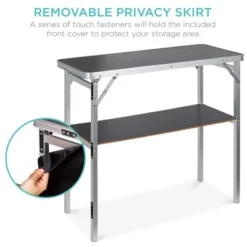 Best Choice Products Portable Pop-Up Bar Table For Indoor/Outdoor, Party, Picnic W/ Carrying Case, Removable Skirt 11 Best Choice Products Portable Pop-Up Bar Table For Indoor/Outdoor, Party, Picnic W/ Carrying Case, Removable Skirt -Baxton Home Shop GUEST de3bbc7d 7e9a 469d 850a bc487831f259