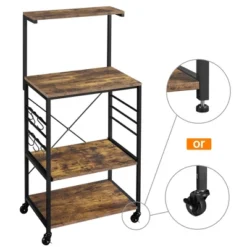 Yaheetech 50.5"H Kitchen Baker's Rack With Side Hooks -Baxton Home Shop GUEST de5d7b7c d4ab 4901 b0ec 84d6af710134