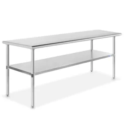 GRIDMANN Stainless Steel Tables With Undershelf, NSF Commercial Kitchen Work & Prep Tables For Restaurant And Home -Baxton Home Shop GUEST de765065 7057 4064 a0b0 3f248e418ea0
