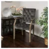 Saltillo New Velvet Arm Dining Chair - Charcoal - Christopher Knight Home 2 Saltillo New Velvet Arm Dining Chair - Charcoal - Christopher Knight Home -Baxton Home Shop GUEST df23fd00 1545 4a52 b617 10329f380d4a
