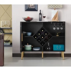 Miko Wine Cabinet Galaxy Black - HOMES: Inside + Out 11 Miko Wine Cabinet Galaxy Black - HOMES: Inside + Out -Baxton Home Shop GUEST df84c28d 69bb 480e 9511 4406fc7f1209