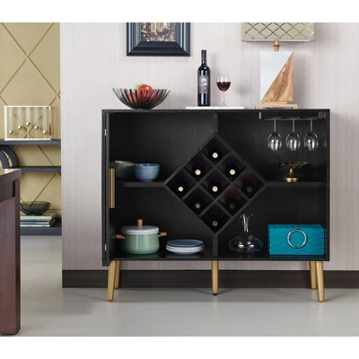 Miko Wine Cabinet Galaxy Black - HOMES: Inside + Out 6 Miko Wine Cabinet Galaxy Black - HOMES: Inside + Out - Image 4