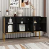 Sideboard With Faux Rattan Door And Metal Legs - ModernLuxe 2 Sideboard With Faux Rattan Door And Metal Legs - ModernLuxe -Baxton Home Shop GUEST e10aeff3 f4f2 42b9 9581 5ac58356e530