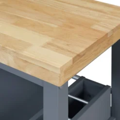 Anson Kitchen Cart Gray - ClickDecor -Baxton Home Shop GUEST e11bc96f 4fc6 497e a969 bf8bc1883a2f