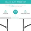 Best Choice Products 6ft Plastic Folding Table, Indoor Outdoor Heavy Duty Portable W/ Handle, Lock For Picnic -Baxton Home Shop GUEST e143326b fbdc 4211 a981 cda62d2d4236