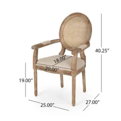 Set Of 2 Judith French Country Wood And Cane Upholstered Dining Chairs - Christopher Knight Home -Baxton Home Shop GUEST e16b8598 976b 4d9a bda1 b9a313c95ac7