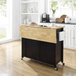 Savannah Wood Top Drop Leaf Kitchen Island/Cart - Crosley -Baxton Home Shop GUEST e21e0511 b67f 4a56 9fa4 d39a057d18d8