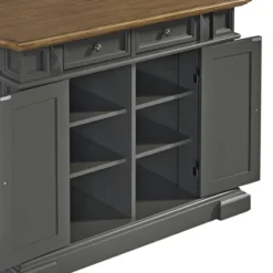 Americana Kitchen Island With Drop Leaf Top Gray - Homestyles -Baxton Home Shop GUEST e3473598 6d8c 4b07 9f4e 520b6b8181db